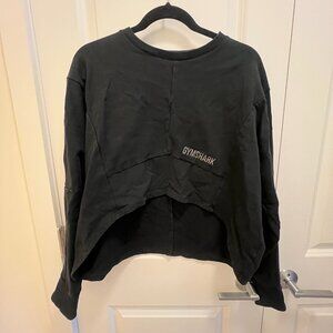 Gymshark Ori Sweater Black cropped sweater
